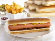 Euro Jumbo Side Hot Dog Rolls (48)
