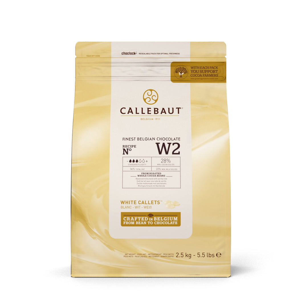 Callebaut White Chocolate Callets (2.5kg)