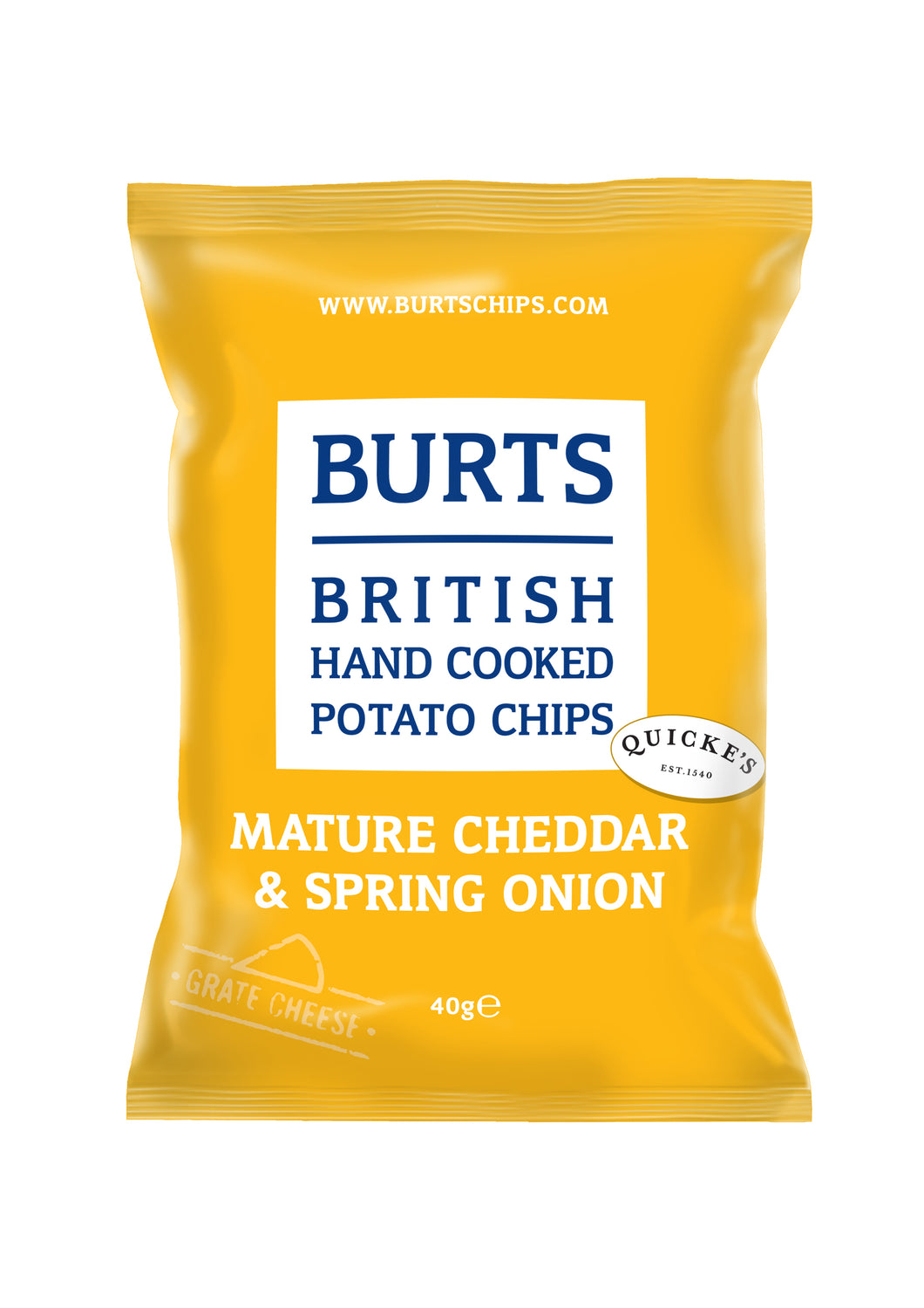 Burt's Crisps - Vintage Cheddar and Onion Flavour (20x40g) #