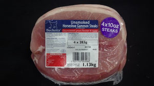 Horseshoe Gammon Steaks Becketts1x4x10oz