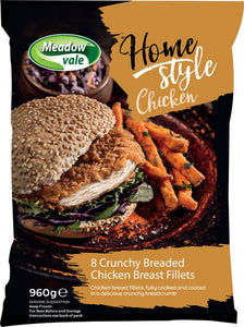 Meadow Vale Home Style Breaded Chicken Fillets (8x120g)